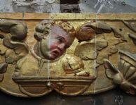 Cata de limpieza en el Retablo de Barcial del Barco (Zamora).